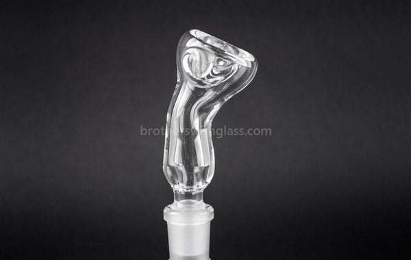 Glass Slide With Bent Neck 14 mm Clear.