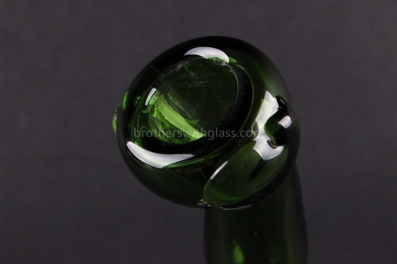 Glass Slide With Bent Neck 14 mm Green.