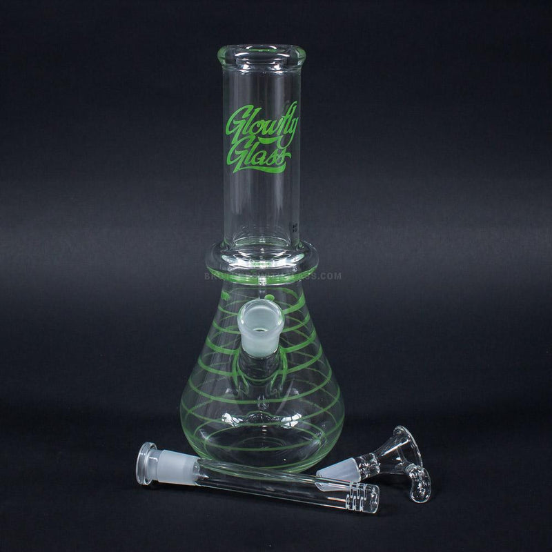 Glowfly Glass 10 In Fumed and Wrapped With Maria Beaker Bottom Bong.