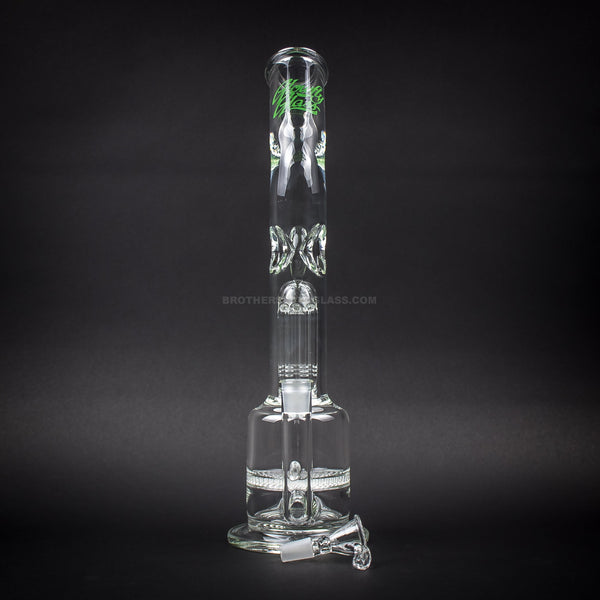 Glowfly Glass 16 In Disc To Tree Bent Neck Bong.