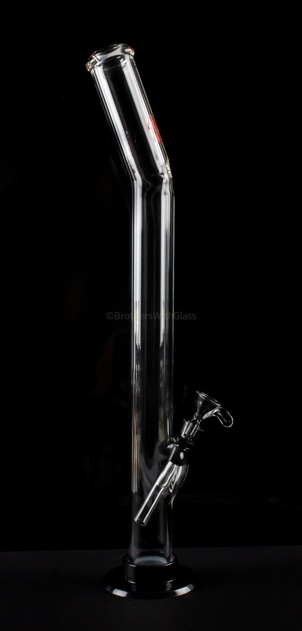 Glowfly Glass Bent Neck Bong With Removable Base.