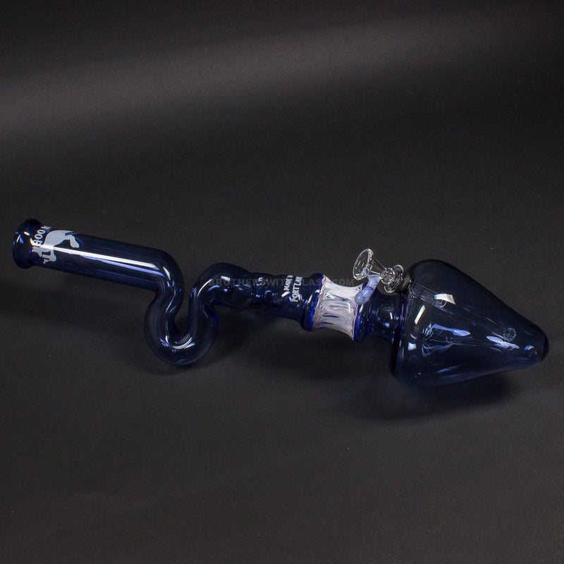 Goo Roo Designs 38mm Color Raked Tater Tot Lean Back Bong Grommeted.