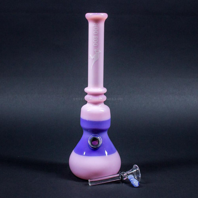 Goo Roo Designs Pink and Purple Beaker Bong.