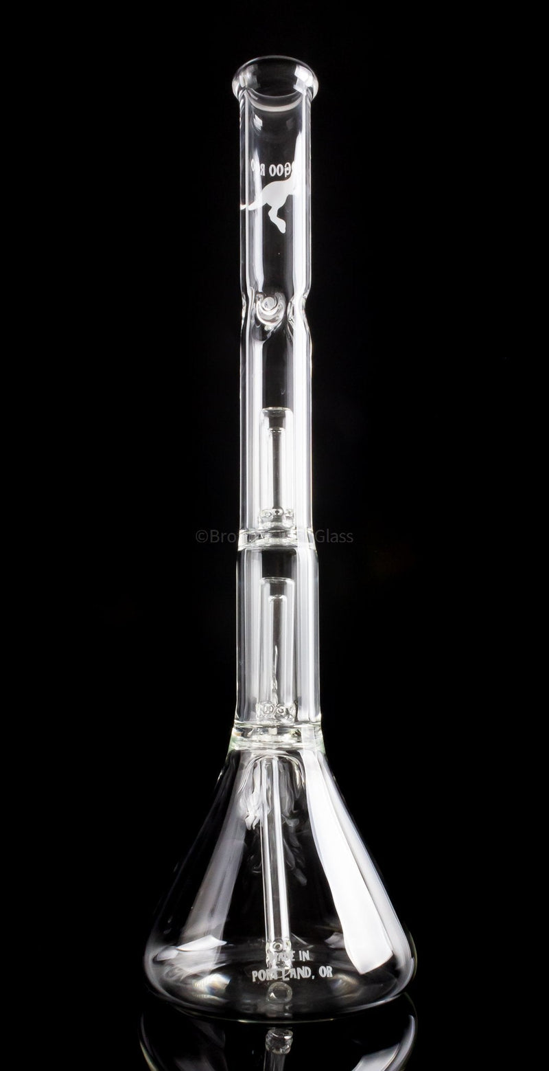 Goo Roo Designs Tall Double Dome Perc Beaker Bong.