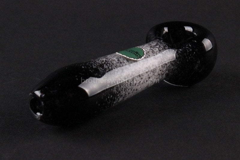 Greenlite Glass Faded Black and White Frit Hand Pipe.