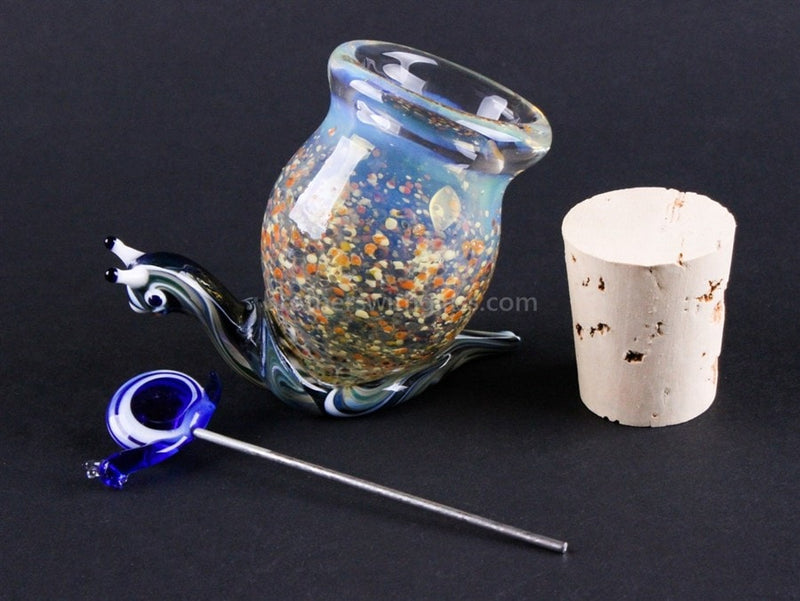 Heady Glass Frit Color Stash Jar - Slimy Snail.