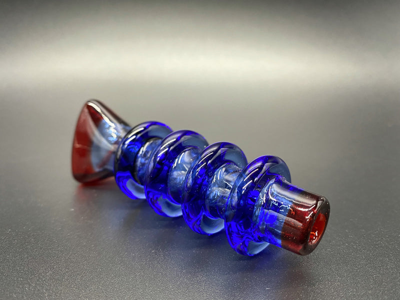 Hilltree Glass Shape Chillum Hand Pipe Brothers with Glass