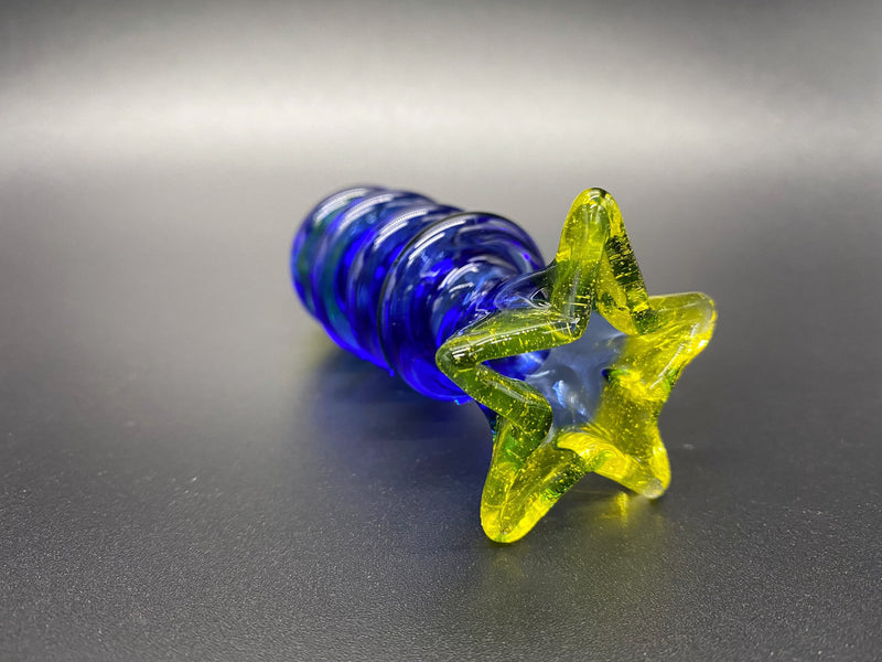 Hilltree Glass Shape Chillum Hand Pipe Brothers with Glass