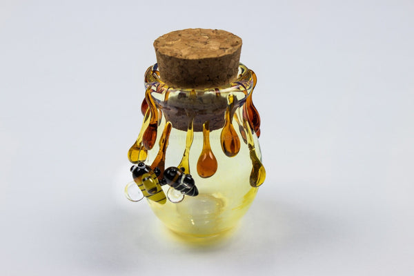 Honey Bee Glass Stash Jar.
