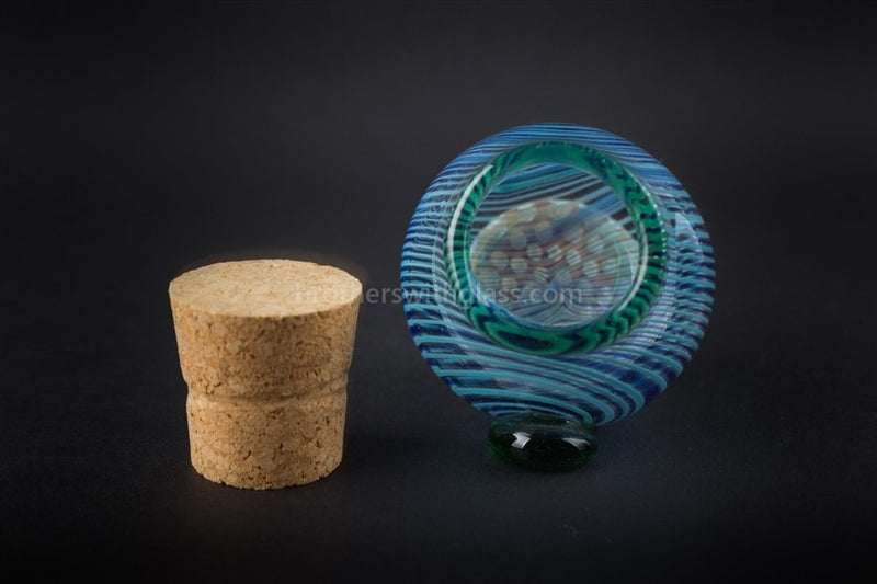 Honeycomb Heady Glass Stash Jar With Cork.