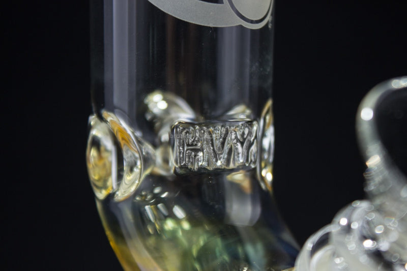 HVY Glass 10 In Bubble Fumed Bent Neck Bong.