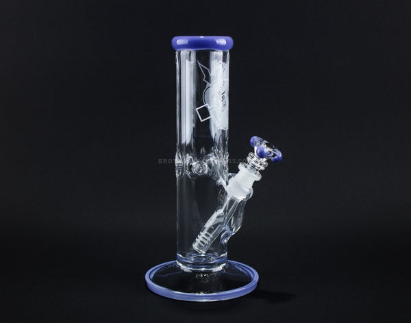 HVY Glass 10 Inch Straight 9mm Water Pipe - Periwinkle.