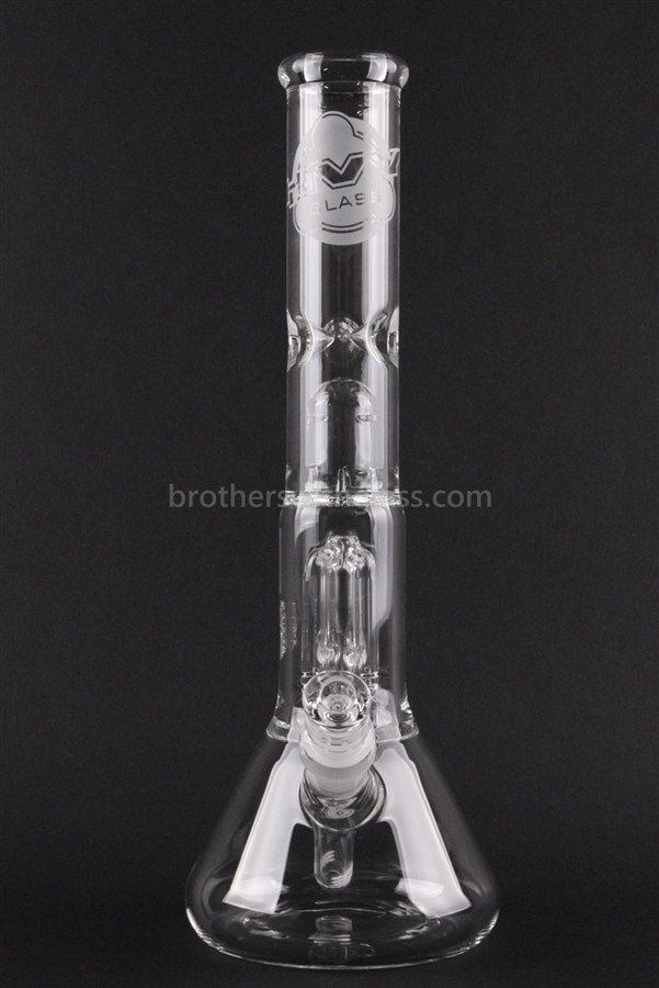 HVY Glass 14 in Beaker 4 Tree Arm Water Pipe.