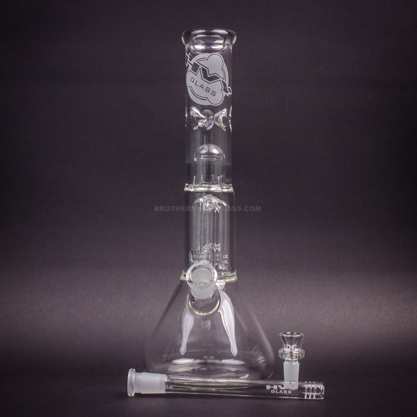 HVY Glass 14 in Beaker 4 Tree Arm Water Pipe.