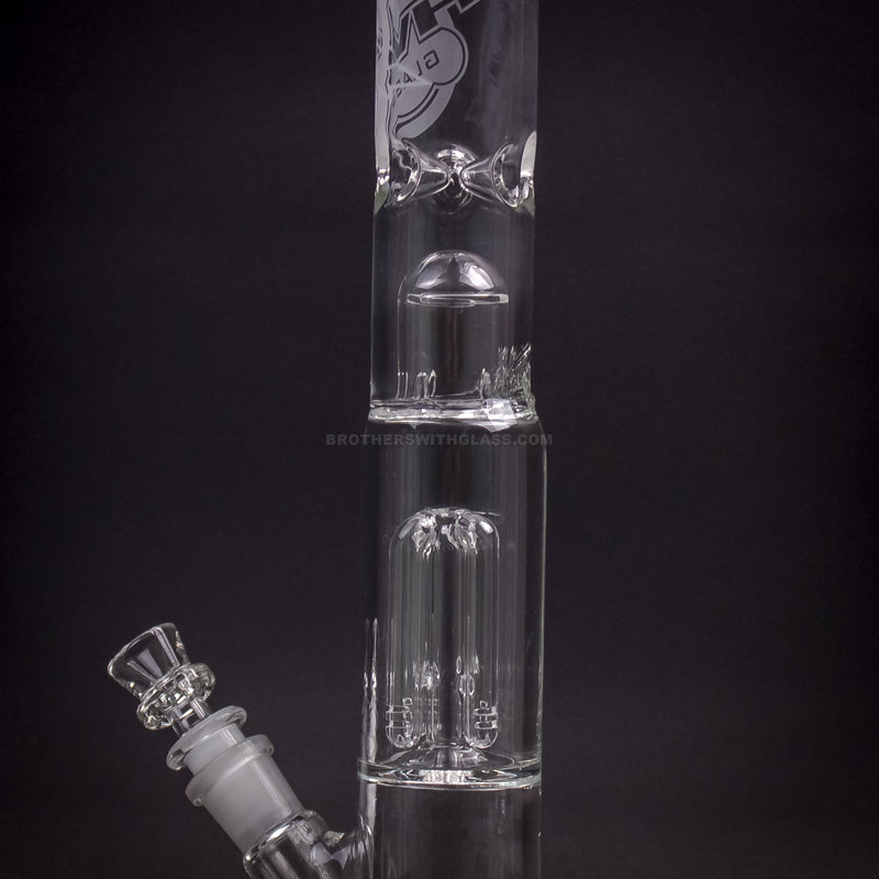 HVY Glass 14 in Straight 4 Tree Arm Bong.