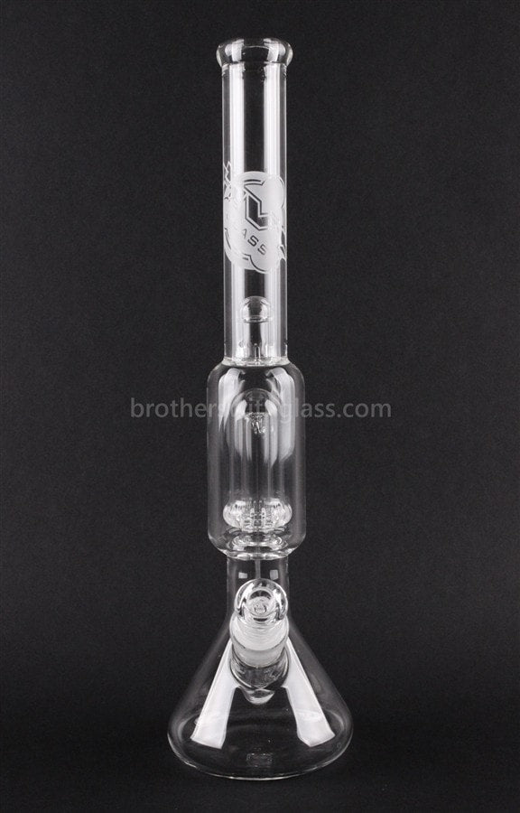 HVY Glass 16 in Beaker UFO Double Perc Bong.