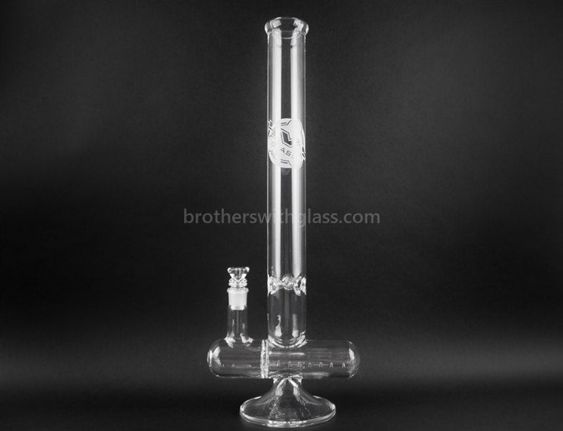 HVY Glass 16 In Straight Inline Perc Water Pipe.