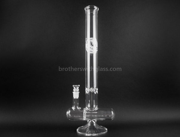 HVY Glass 20 In Straight Inline Perc Water Pipe.