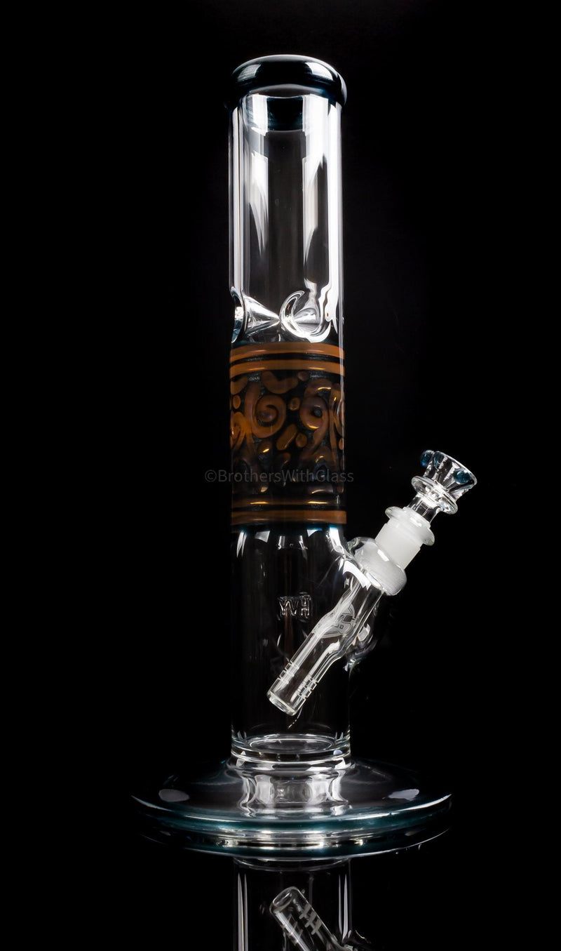 HVY Glass 50mm Color Coiled Straight Bong.