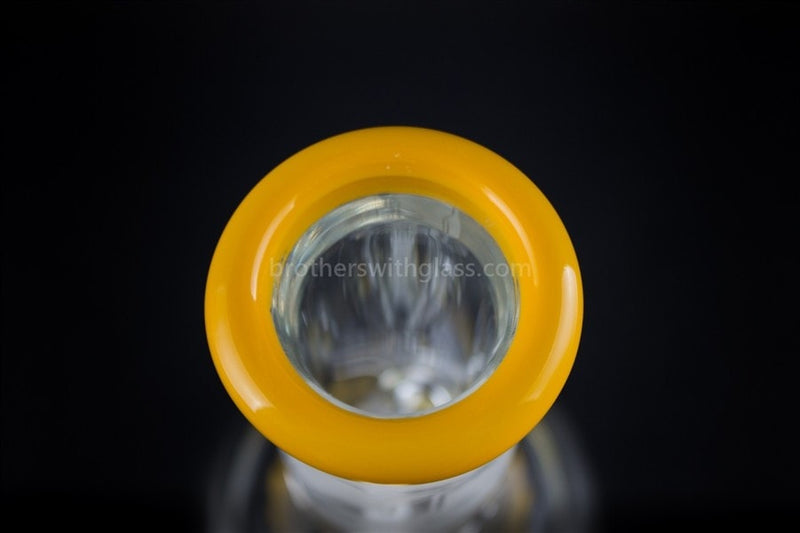 HVY Glass 9mm Color Wrap Beaker Bong - Sunshine Yellow.