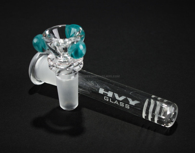 HVY Glass 9mm Color Wrap Beaker Bong - Teal.