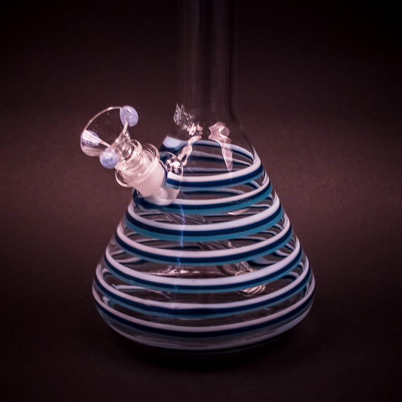 HVY Glass Color Striped Beaker Bong - The Blues.