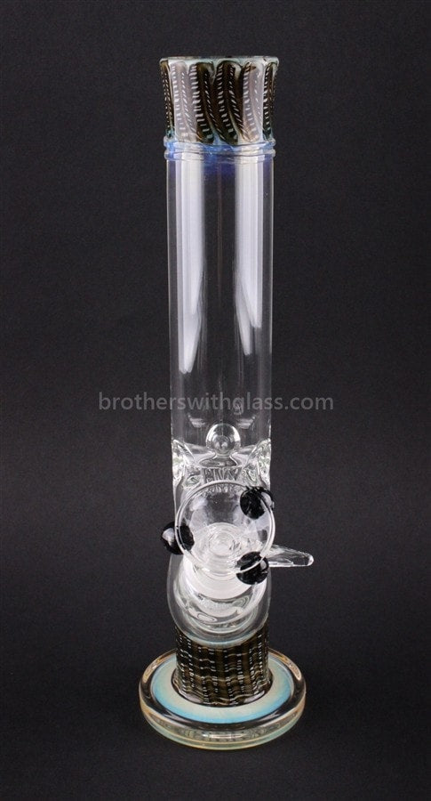 HVY Glass Curved Color Raked Bong - Natural.