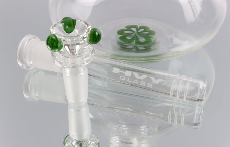 HVY Glass Double Maria Beaker Bong - Green.