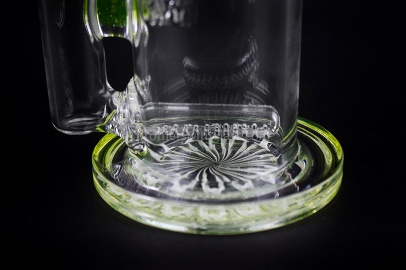HVY Glass Heady Illuminati UV Reactive Inline Bubbler Water Pipe.
