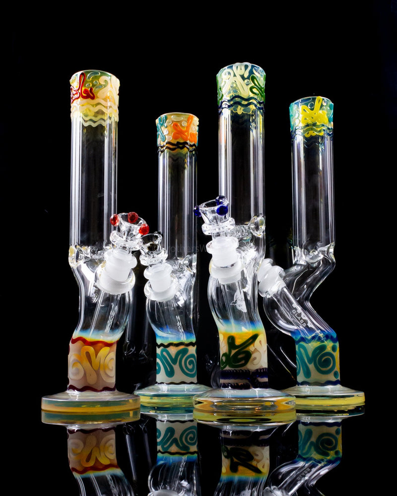 HVY Glass Heady Worked Curve Bong - Color Variations.