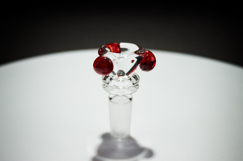 HVY Glass Lamp Style Color Wrap Showerhead Water Pipe - Ruby.