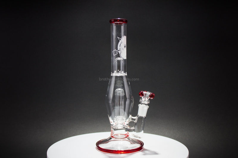 HVY Glass Lamp Style Color Wrap Showerhead Water Pipe - Ruby.