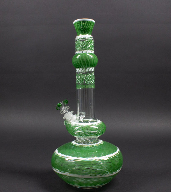 HVY Glass Mini Genie Double Bubble Water Pipe - Green.