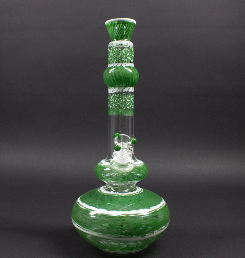 HVY Glass Mini Genie Double Bubble Water Pipe - Green.