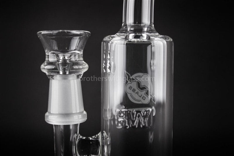 HVY Glass Natural Mini Can Bent Neck Dab Rig - Clear.