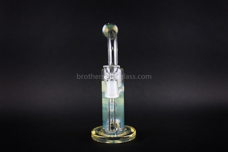 HVY Glass Natural Mini Can Bent Neck Dab Rig - Fumed.