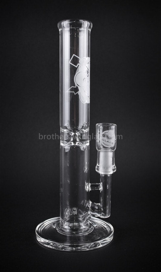 HVY Glass Natural Straight Dab Rig With Pinch.