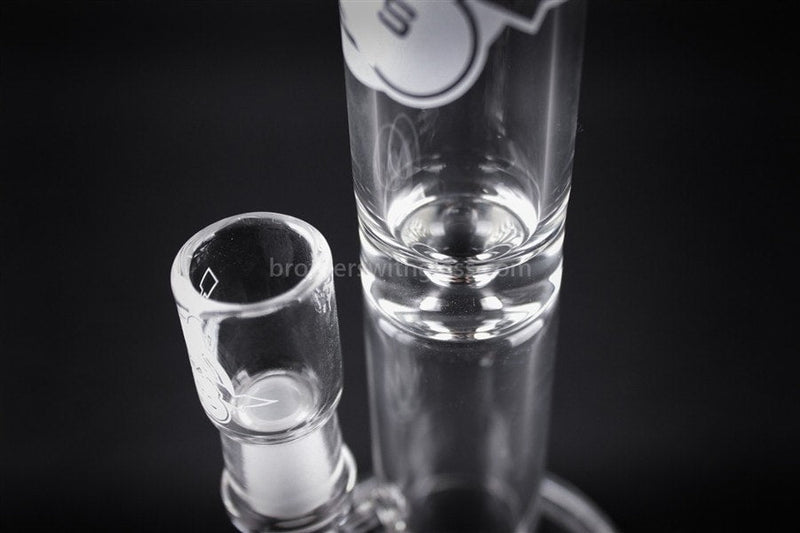 HVY Glass Natural Straight Dab Rig With Pinch.