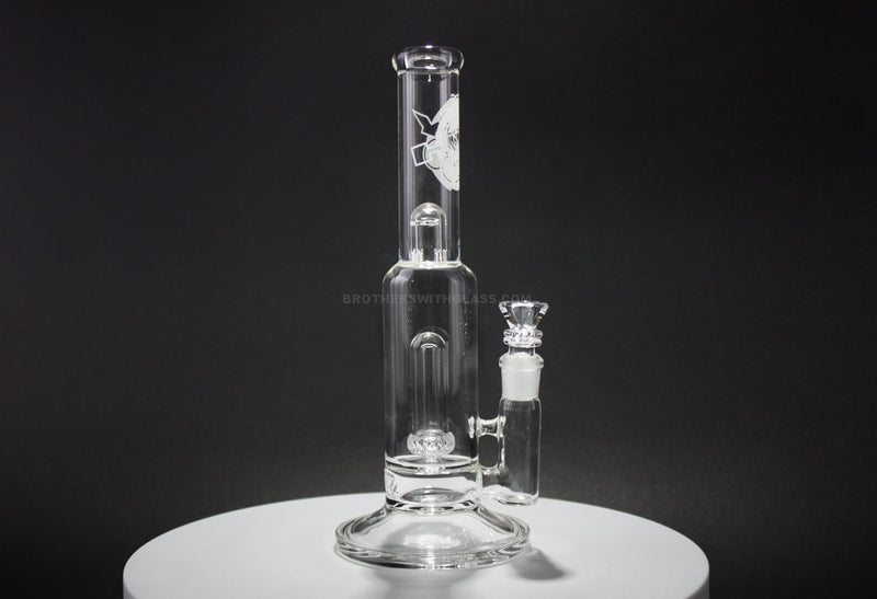 HVY Glass Natural to UFO Perc with Splash Guard Water Pipe.