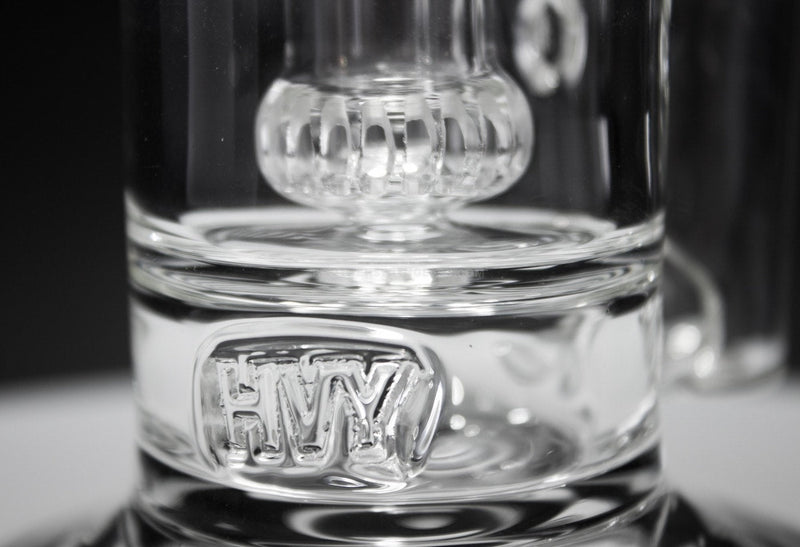 HVY Glass Natural to UFO Perc with Splash Guard Water Pipe.