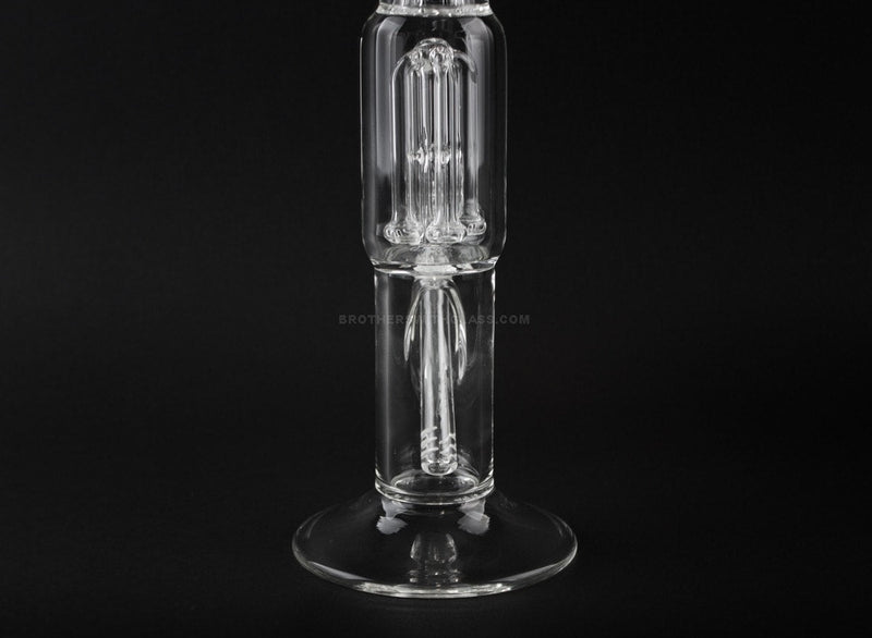 HVY Glass Straight 4 Arm Showerhead Perc Water Pipe.