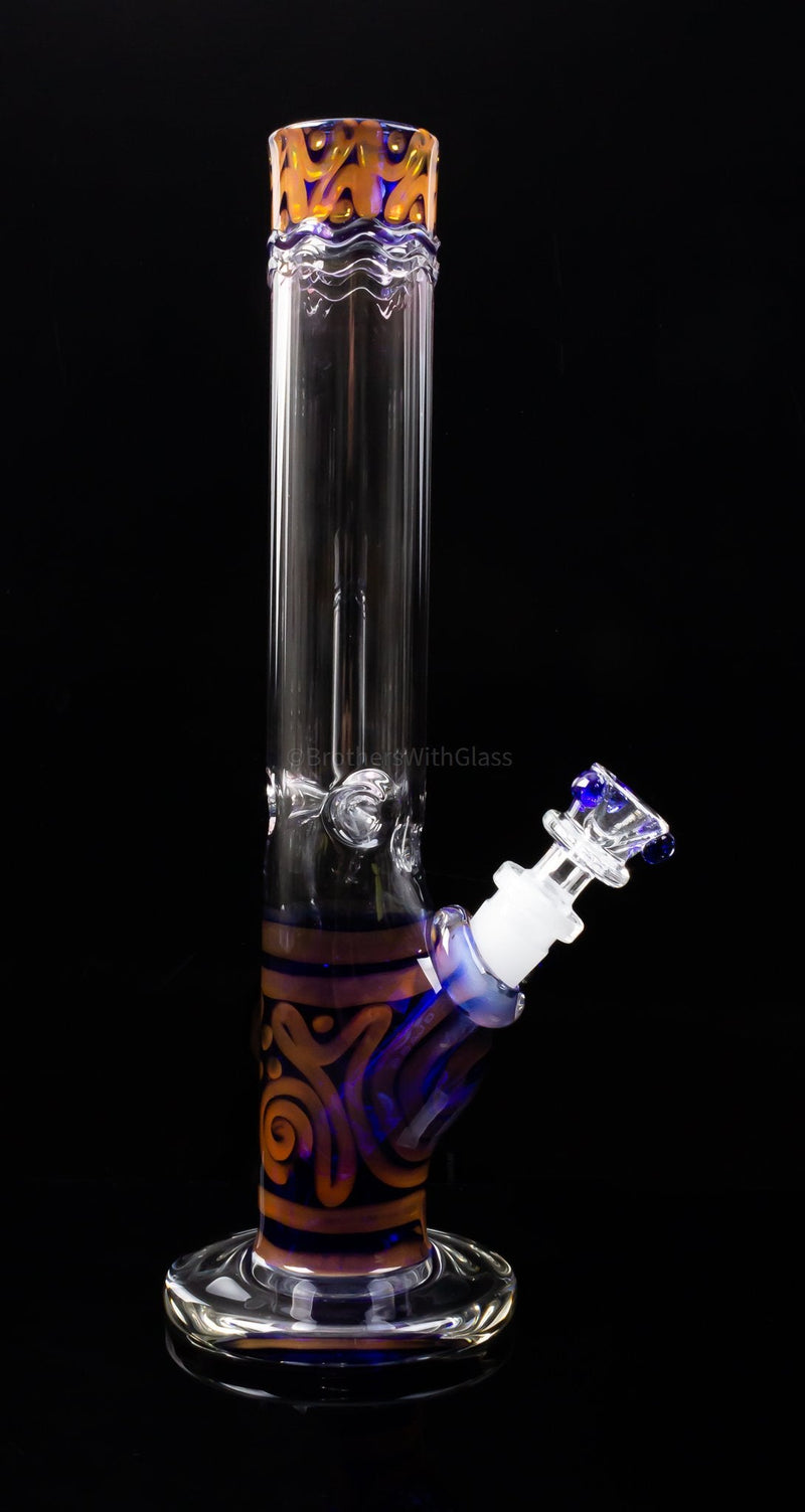 HVY Glass Straight Color Coiled Bong - Cotton Candy.