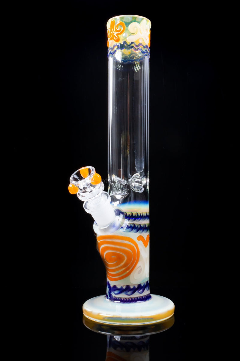 HVY Glass Straight Colored Coil Bong - Orange.