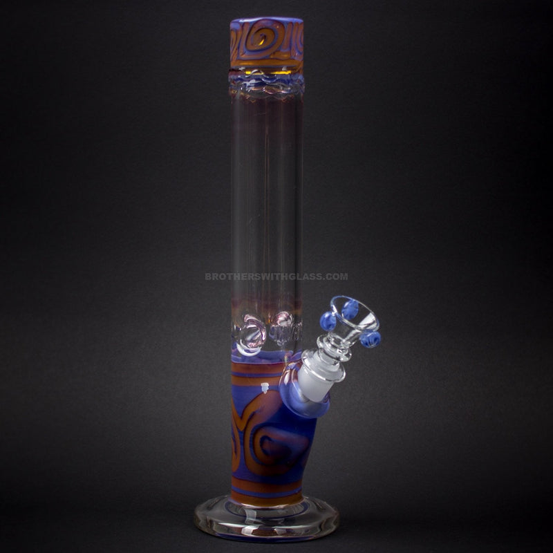 HVY Glass Straight Colored Coil Bong - Purple.