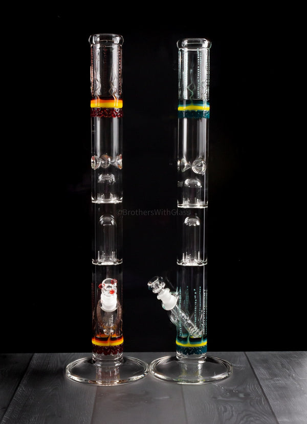 HVY Glass Worked Dome Perc Straight Water Pipe.