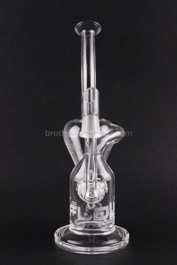 JM Flow Cross Perc to Recycler Clear Dab Rig.