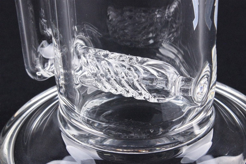 JM Flow Mini Gridded Inline Perc Can Style Dab Rig.
