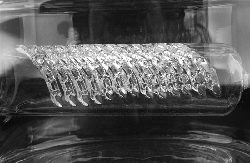 JM Flow Straight Glass 110mm Water Pipe - Inline to 40 Sprinkler.