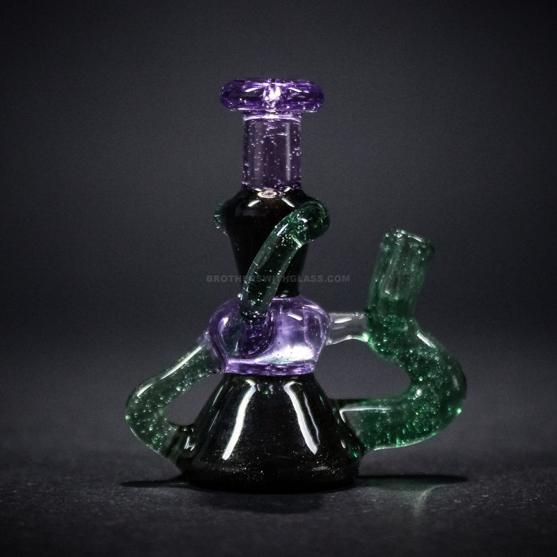 Jolly Glass Dual Uptake Klein Carb Cap - Purple and Green Moss.