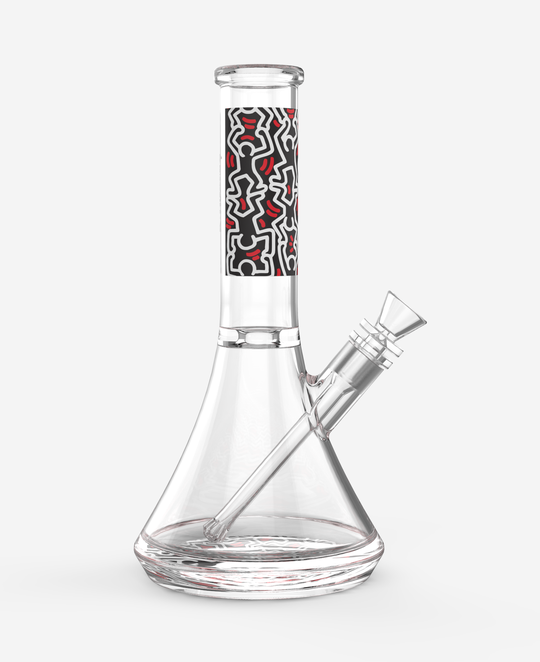 K. Haring Glass Beaker Bong.
